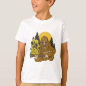 Bigfoot Außerirdischen Guitar Camping Sasquatch Fu T-Shirt (Vorderseite)