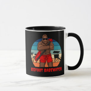 Bigfoot Babe Watch Beach Lifeguard Funny Coffee Tasse