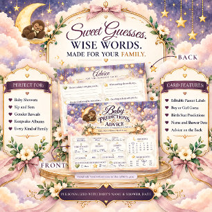 Bigfoot-Baby-Party Vorhersagen und Ratschläge Postkarte