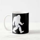 Bigfoot Badminton Player Sasquatch Shuttle Kaffeetasse (Links)