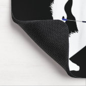 Bigfoot Badminton Player Sasquatch Shuttle Mousepad (Ecke)