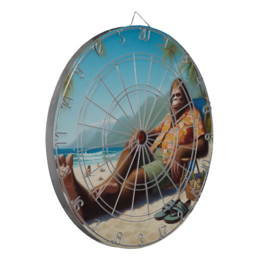 Bigfoot Beach Dartscheibe (Vorderseite Links)
