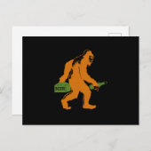 Bigfoot Beer Sasquatch Yeti Beer Lover Beer Flasch Postkarte (Vorne/Hinten)