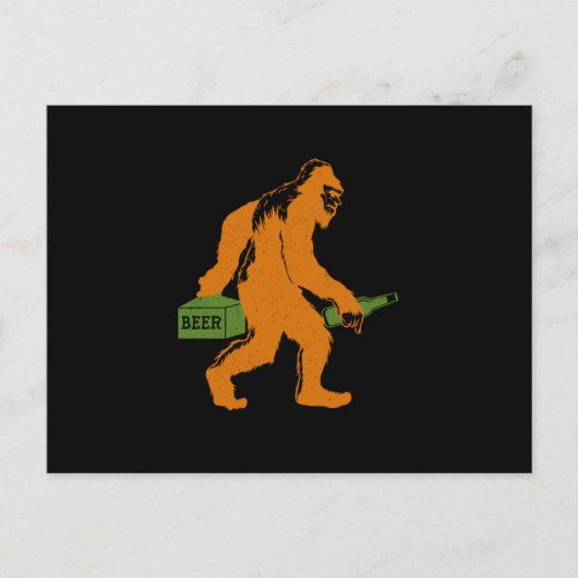 Bigfoot Beer Sasquatch Yeti Beer Lover Beer Flasch Postkarte (Vorderseite)