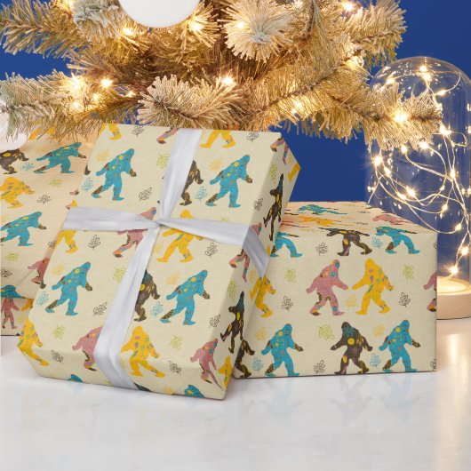 Bigfoot beige geschenkpapier (Feiertage)