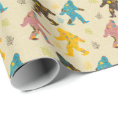 Bigfoot beige geschenkpapier (Rolleneckpunkt)