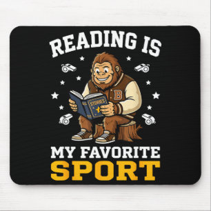 Bigfoot beim Lesen von Büchern süße Männer Frauen Mousepad