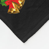 Bigfoot Believe Christmas Tree Funny Santa Sasquat Fleecedecke (Ecke)