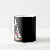 Bigfoot Believe Christmas Tree Funny Santa Sasquat Kaffeetasse (Vorderseite Links)