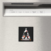 Bigfoot Believe Christmas Tree Funny Santa Sasquat Magnet (In Situ (Geschirrspüler))