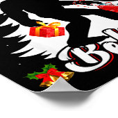 Bigfoot Believe Christmas Tree Funny Santa Sasquat Poster (Ecke)