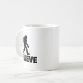 Bigfoot Believe Funny Believe Bigfoot Kaffeetasse (Vorderseite Links)