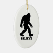 Bigfoot BELIEVE Sasquatch Keramikornament (Rechts)