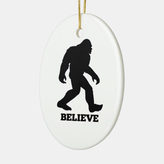 Bigfoot BELIEVE Sasquatch Keramikornament (Links)