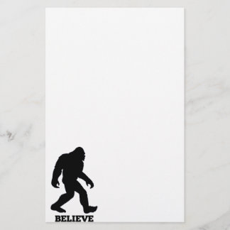 Bigfoot BELIEVE Sasquatsch Briefpapier