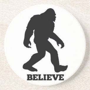 Bigfoot BELIEVE Sasquatsch Getränkeuntersetzer