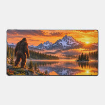 Bigfoot Berg Sonnenuntergang Schreibtischunterlage
