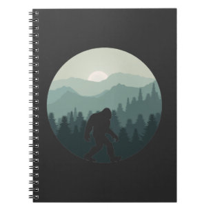 Bigfoot Bergwald Sasquatch Fan Notizblock