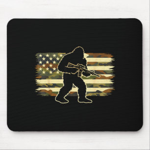 Bigfoot Besitzer Camo US-amerikanische Flagge Sasq Mousepad