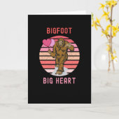 Bigfoot Big Heart Karte (Gelbe Blume)