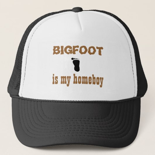 Bigfoot, BIGFOOT, ist mein Homeboy Truckerkappe (Vorderseite)