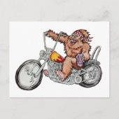 Bigfoot Biker Postkarte (Vorderseite)
