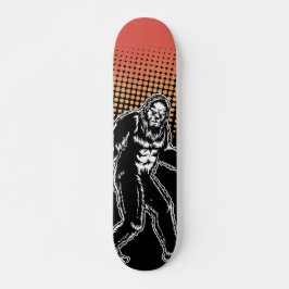 Bigfoot Black Sasquatch Kreatur-Silhouette Skateboard