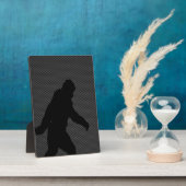 Bigfoot Black Silhouette Carbon Fiber Style Fotoplatte (Seite)