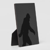 Bigfoot Black Silhouette Carbon Fiber Style Fotoplatte (Seite)