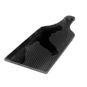 Bigfoot Black Silhouette Carbon Fiber Style Schneidebrett (Ecke)