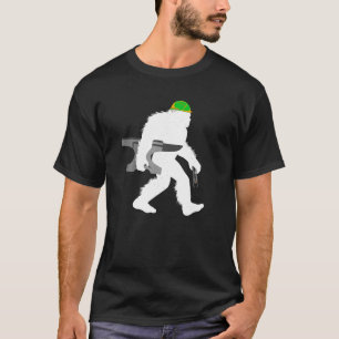 Bigfoot Blacksmithing Cryptid Blacksmith Sasquatch T-Shirt