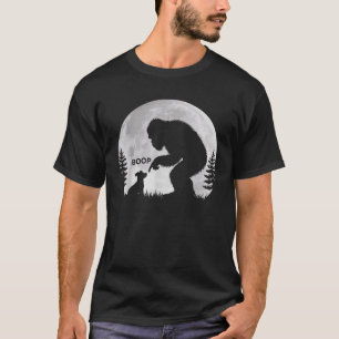 Bigfoot Boop Hund Retro Lustig Sasquatch Meme Hund T-Shirt