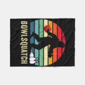 Bigfoot Bowling-Geschenk Sasquatch-Geschenke Bowle Fleecedecke (Vorderseite (Horizontal))