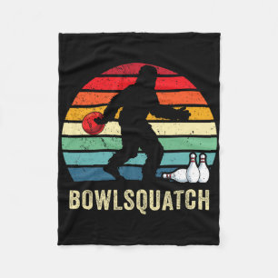 Bigfoot Bowling-Geschenk Sasquatch-Geschenke Bowle Fleecedecke