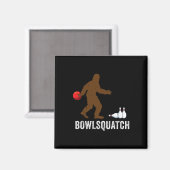 Bigfoot Bowling-Geschenk Sasquatch-Geschenke Bowle Magnet (Vorderseite/Rückseite)
