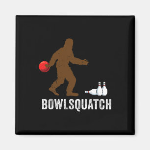 Bigfoot Bowling-Geschenk Sasquatch-Geschenke Bowle Magnet