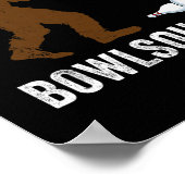 Bigfoot-Bowling-Geschenk Sasquatch-Geschenke Bowle Poster (Ecke)