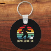 Bigfoot-Bowling-Geschenk Sasquatch-Geschenke Bowle Schlüsselanhänger (Vorderseite)