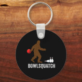 Bigfoot-Bowling-Geschenk Sasquatch-Geschenke Bowle Schlüsselanhänger (Vorderseite)