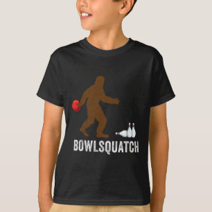Bigfoot-Bowling-Geschenk Sasquatch-Geschenke Bowle T-Shirt