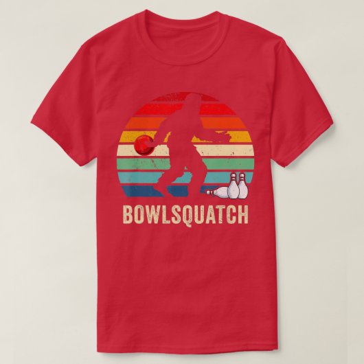 Bigfoot Bowling Gift Sasquatch Gifts Bowler Ball P T-Shirt (Design vorne)