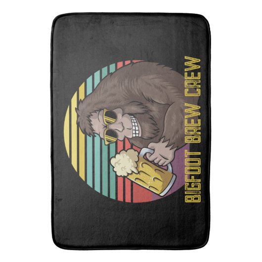 Bigfoot Brew-Crew Badematte (Vorderseite Vertikal)