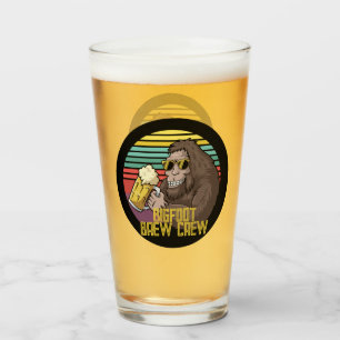 Bigfoot Brew Crew Beer Glass Glas
