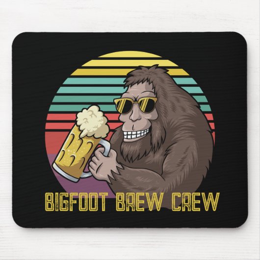 Bigfoot Brew Crew Mouse Pad Mousepad (Vorne)