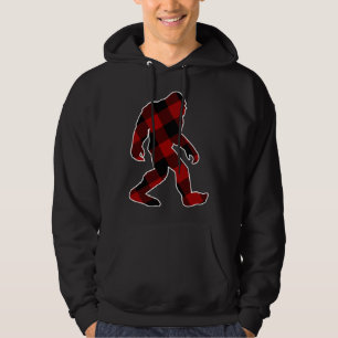 Bigfoot Buffalo Karierte Weihnachten Hoodie