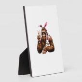 Bigfoot Bunny Funny Easter Day Sasquatch T-Shirt Fotoplatte (Seite)