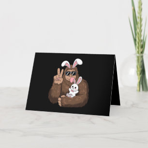 Bigfoot-Bunny-Hase-lustiger-Oster-Tag-Sasquatch Dankeskarte