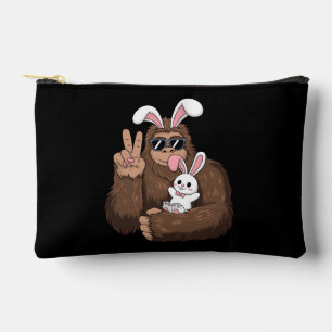 Bigfoot Bunny Rabbit Funny Ostertag Sasquatsch Zubehörtasche