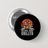 Bigfoot Byrbeque Button (Vorne & Hinten)