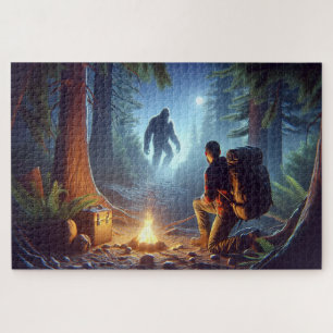 Bigfoot Campfire Begegnung, Bigfoot im Schatten Puzzle